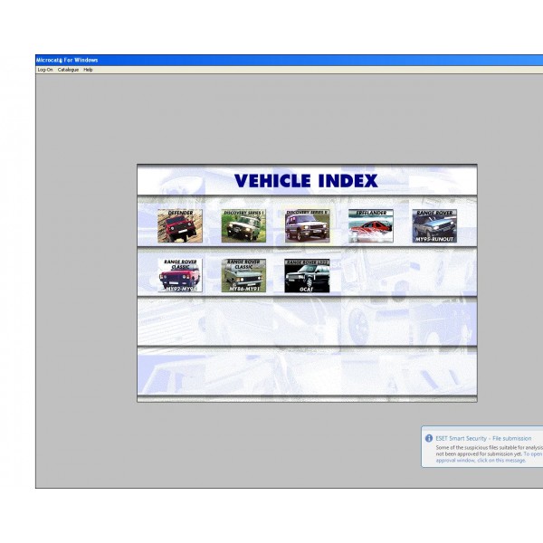 CD โปรแกรมรวม PARTS CATALOG LAND ROVER & RANGE ROVER (EN)