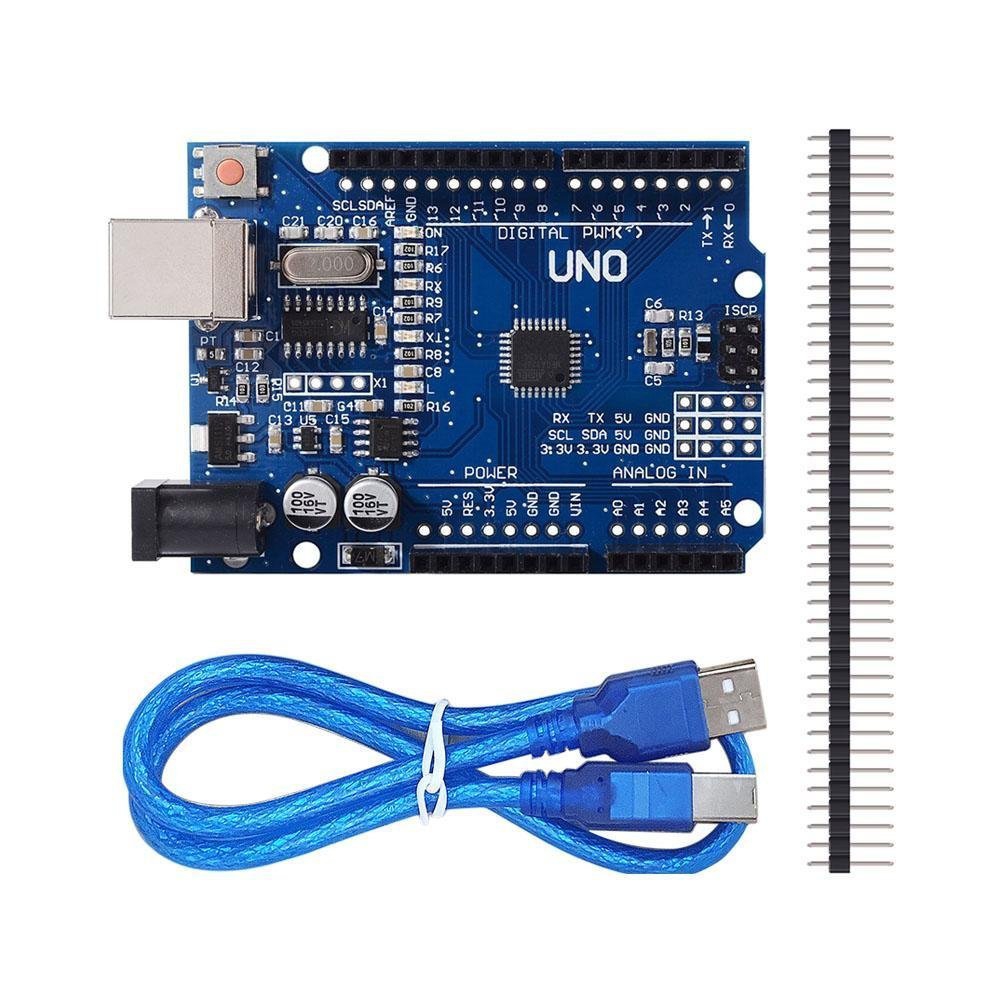 Arduino UNO R3 SMD พร้อมพอร์ทขยายขา และสาย USB
