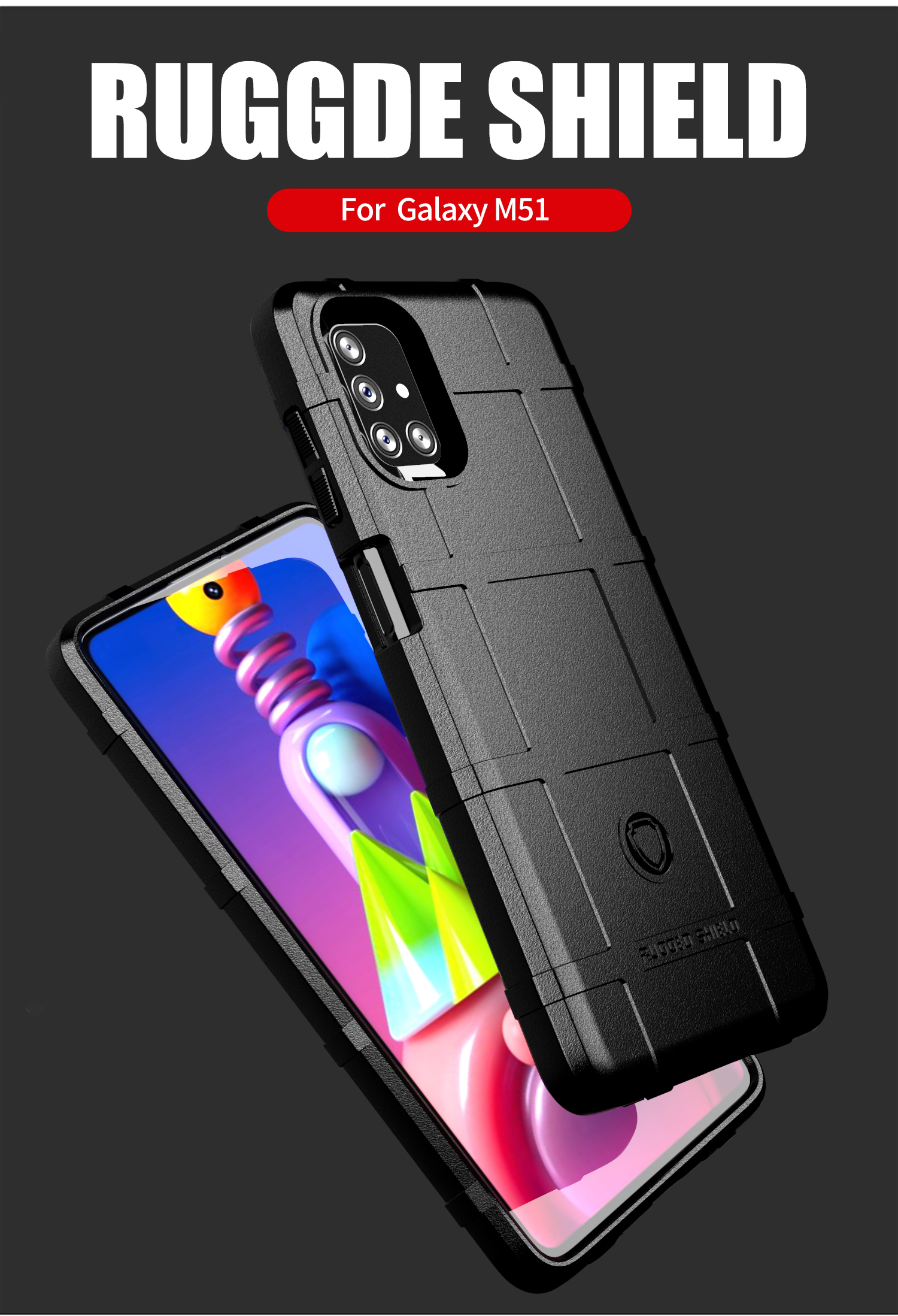เคส Samsung Galaxy M51 กันกระแทกได้ Rugged Shield แบบหนา