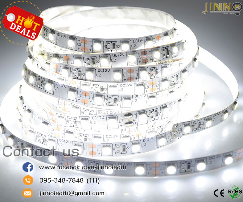 ไฟริบบิ้น 12v รุ่น 3528 IP20 : แบบไม่กันน้ำ