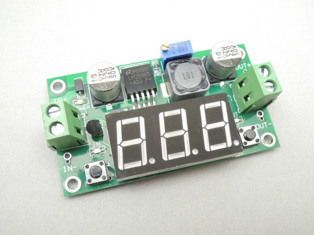 LM2596S DC to DC Step Down 1.2V to 37V Module + Voltmeter