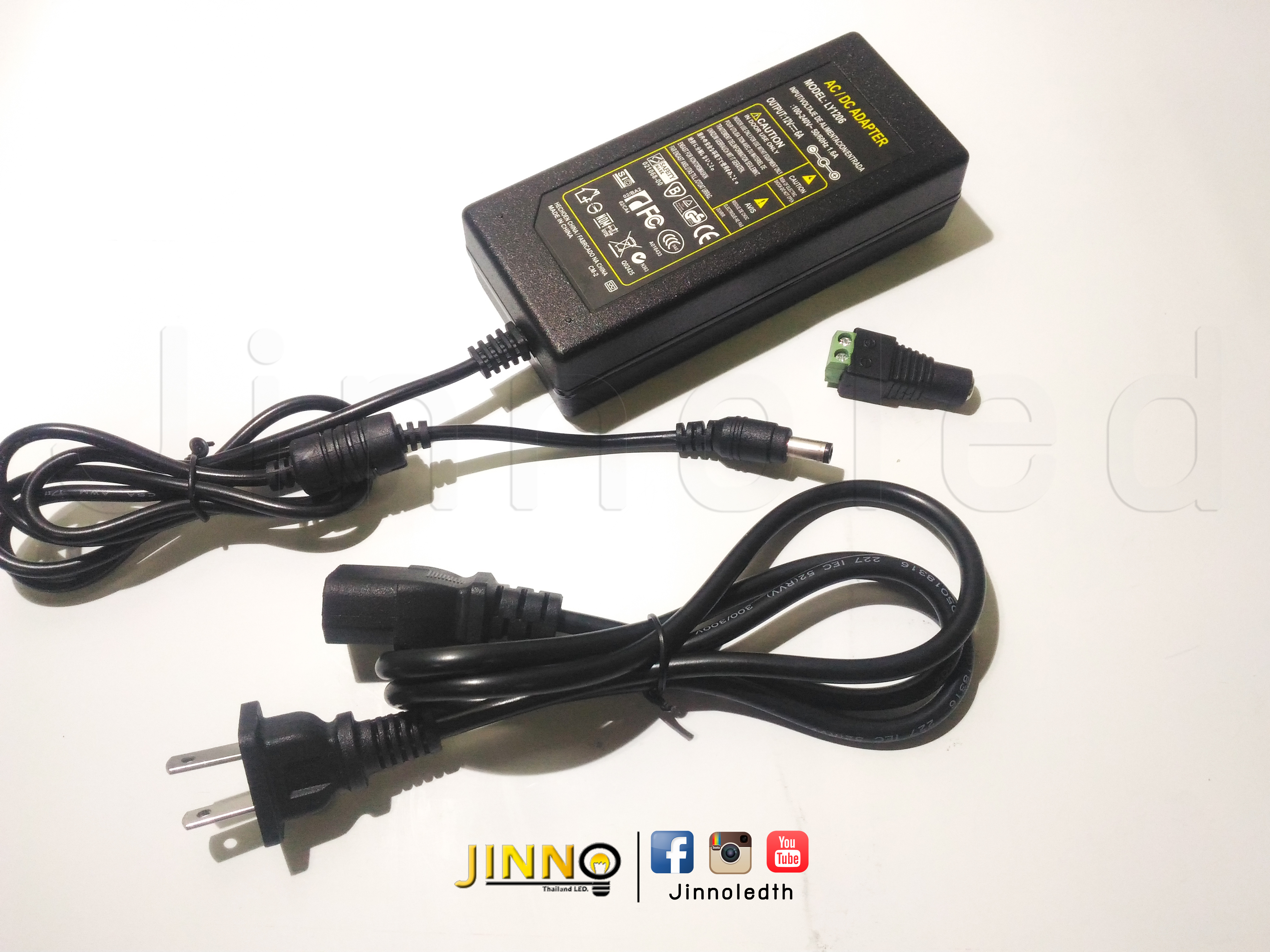 อแดปเตอร์ ไฟริบบิ้น 12โวลต์ 72 วัตต์ 6A/Adapter 12v 72w 6A