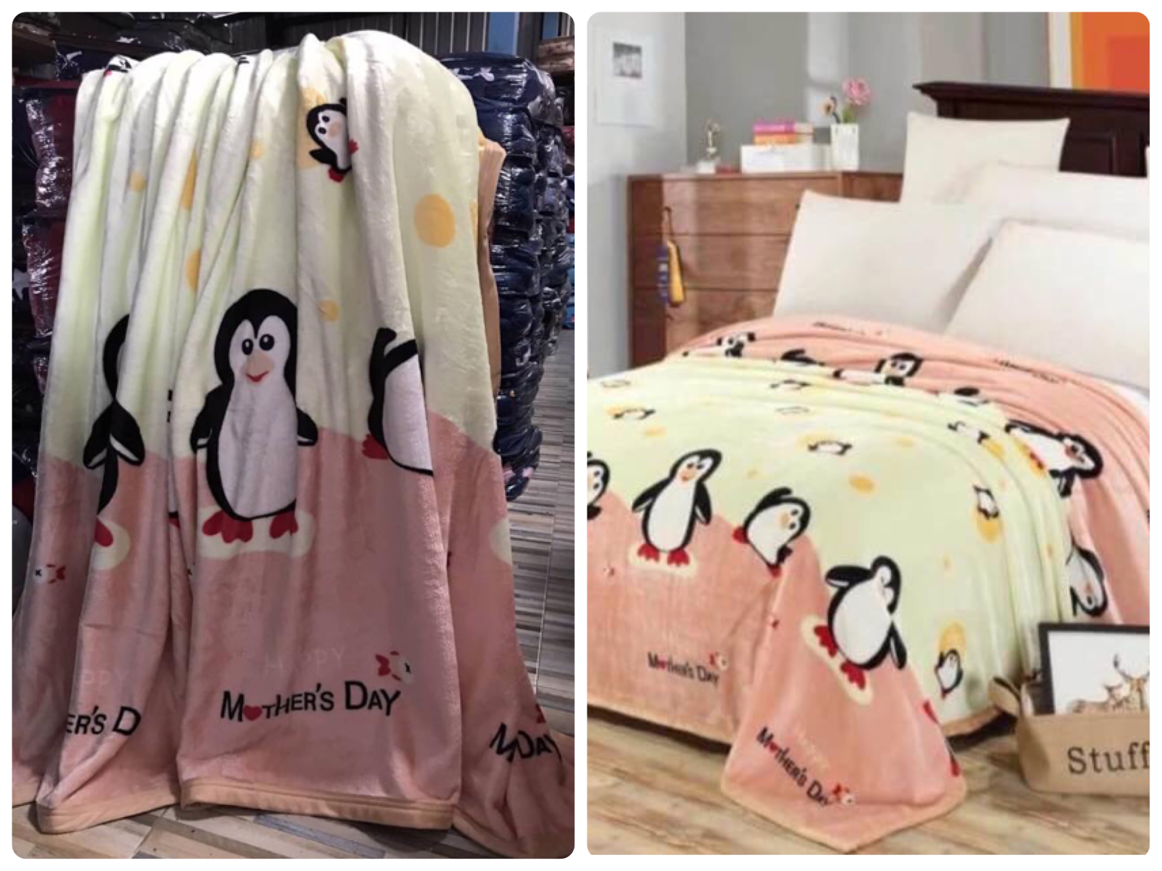 ผ้าห่มนาโนลายสวยน่าใช้ 6 ฟุต 180x200cm