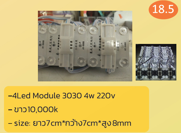 4Led Module 3030 4w 220v