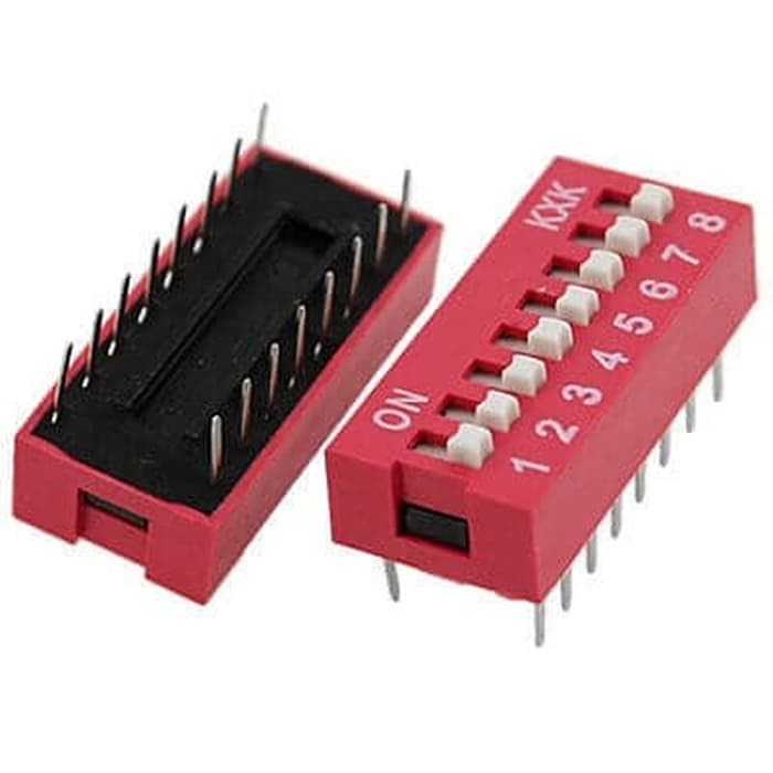 8 Bit DIP Switch สวิตซ์ สวิตซ์เลื่อน สวิตซ์ 8 ช่อง