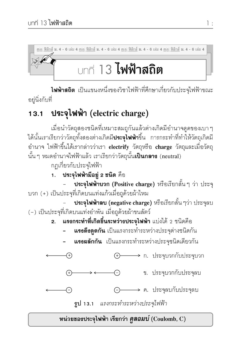 mini ฟิสิกส์ เพิ่มเติม ม.4-6 เล่ม 4 (หลักสูตร 2551) โดย พ.ศ.พัฒนา
