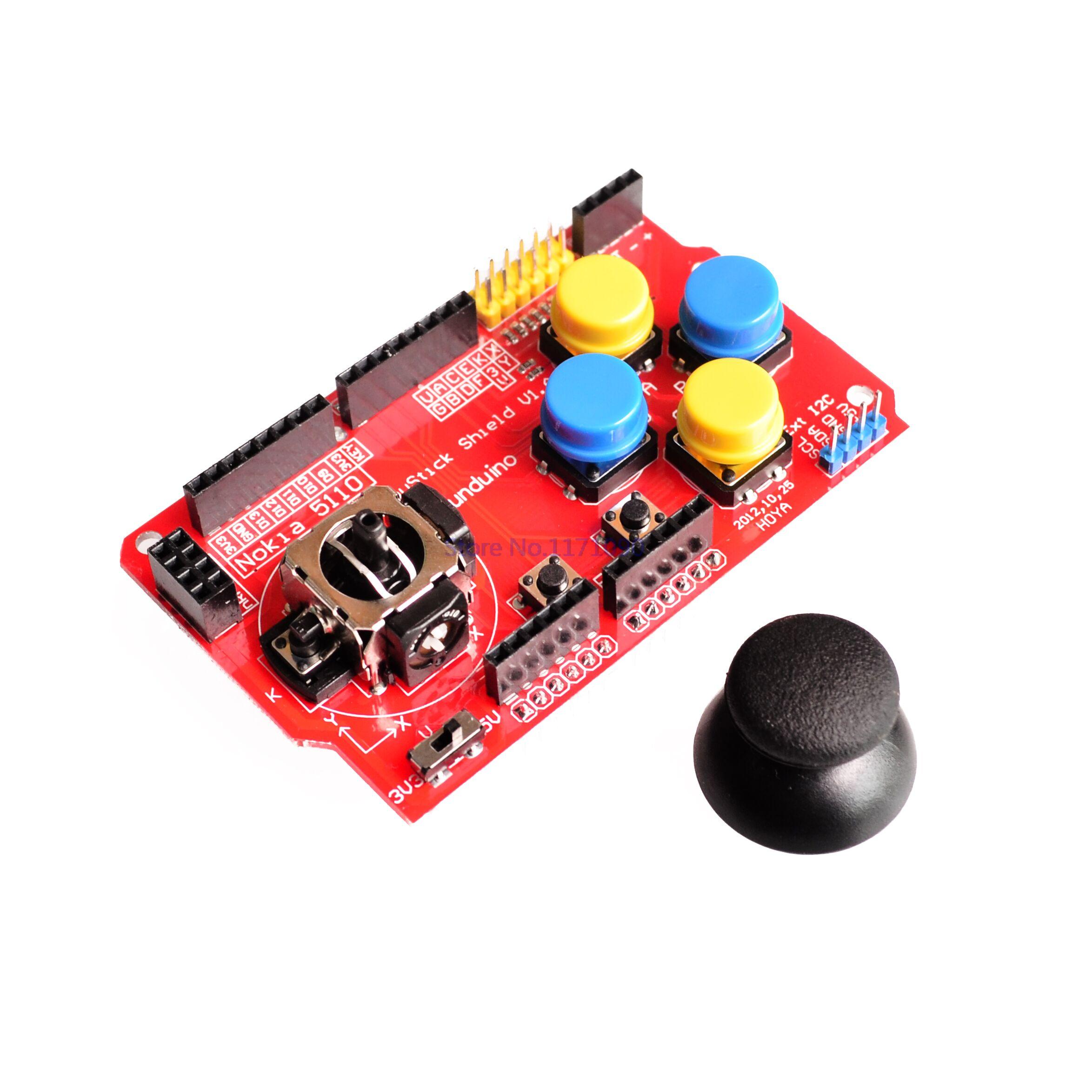 Game Joystick Shield for Arduino โมดูลจอยสติกและปุ่มกด