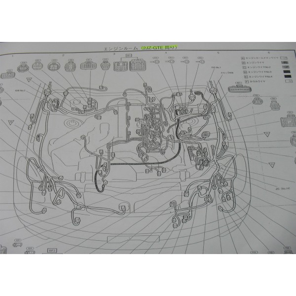หนังสือ วงจรไฟฟ้า Wiring Diagram Toyota Aristo เครื่องยนต์ 2JZ-GTE VVTI 98~