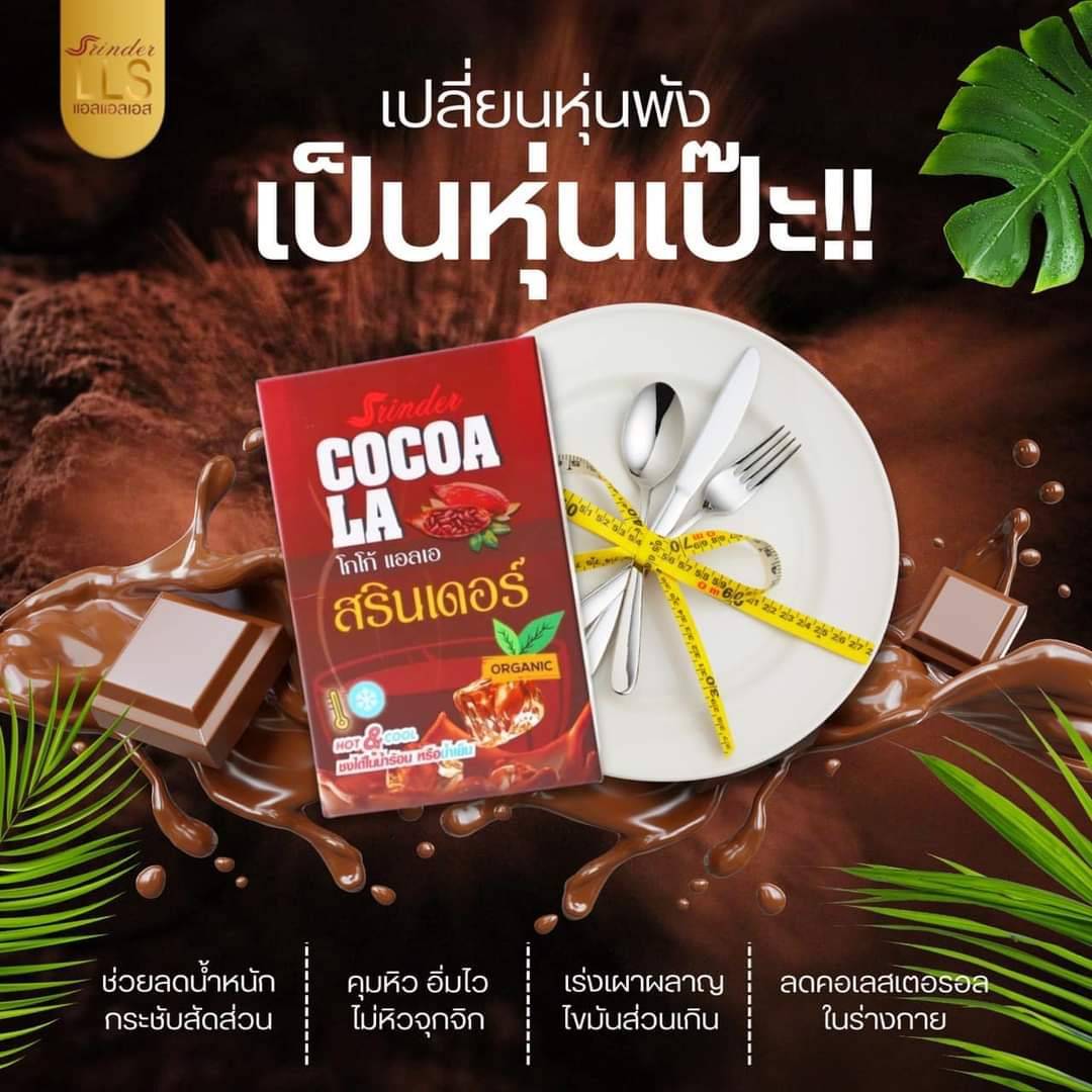 โกโก้ สรินเดอร์ เร่งเผาผลาญ น้ำตาล0% คุมหิว ลดน้ำหนัก หอมกลิ่นโกโก้แท้