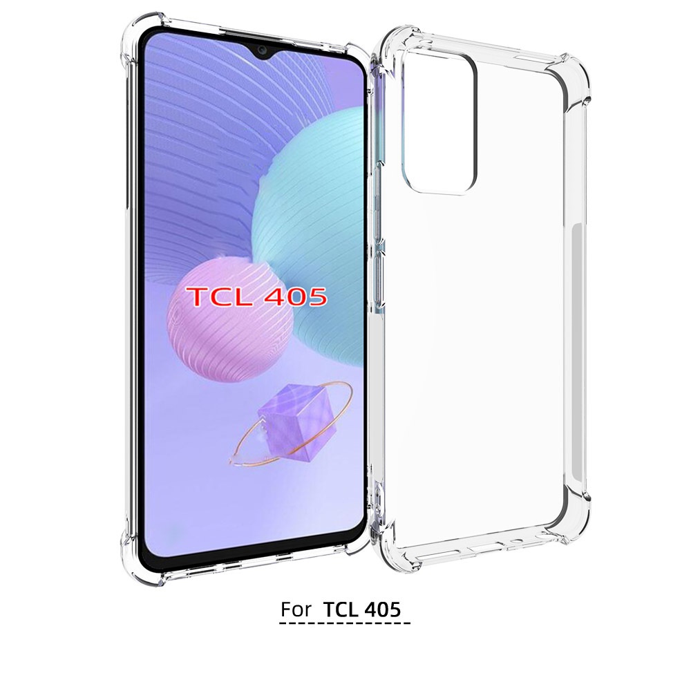 เคส TCL 405 แบบ TPU ใสเสริมขอบและมุมกันกระแทก