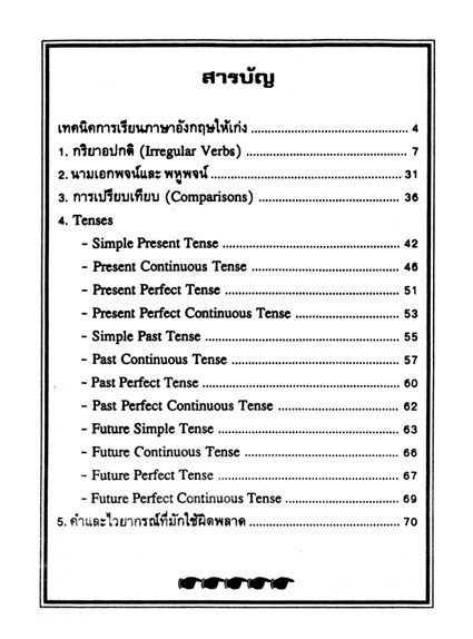กริยา 3 ช่อง และ Tense ฉบับจิ๋ว