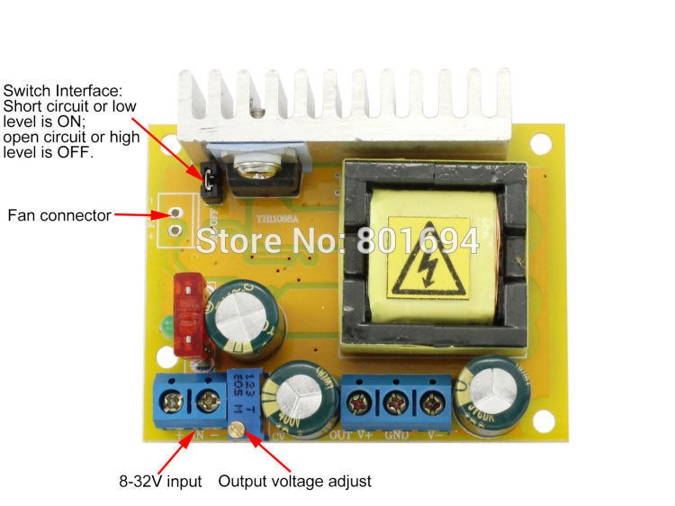 ZVS DC-DC 45V 390V 780V 5A Adjustable Regulator Voltage Booster Module Capacitor Charging