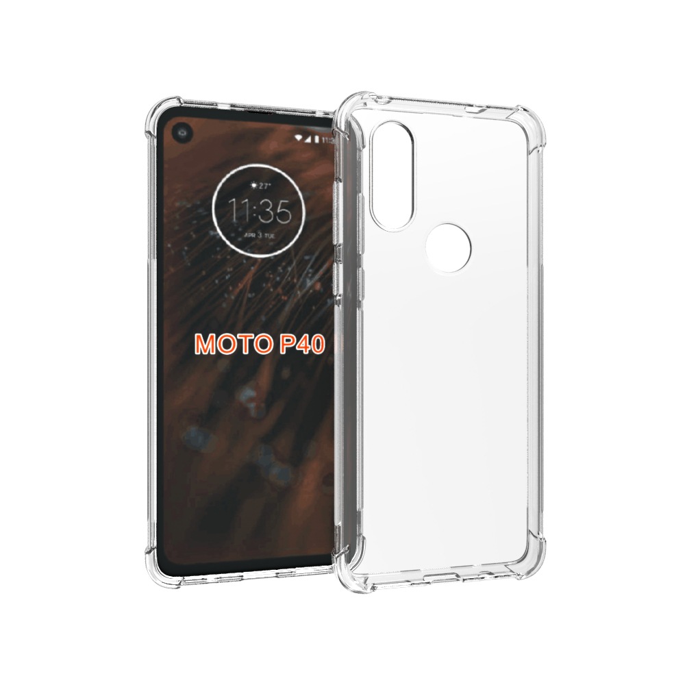 เคส Motorola One Vision แบบ TPU ใสเสริมขอบและมุมกันกระแทก