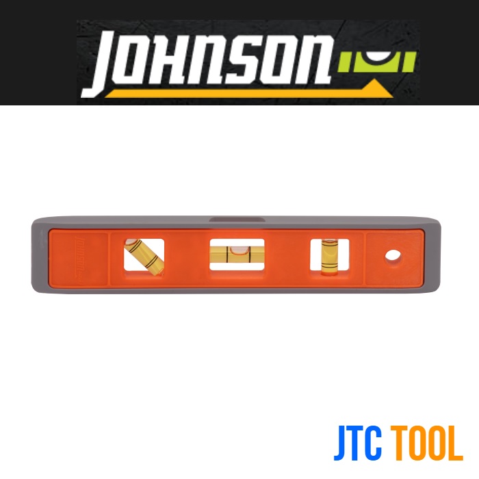 ระดับน้ำพลาสติกฐานแม่เหล็ก 9 นิ้ว - Structo-cast Torpedo Level Size 9" with Magnetic Base No.7500M [Brand: Johnson]