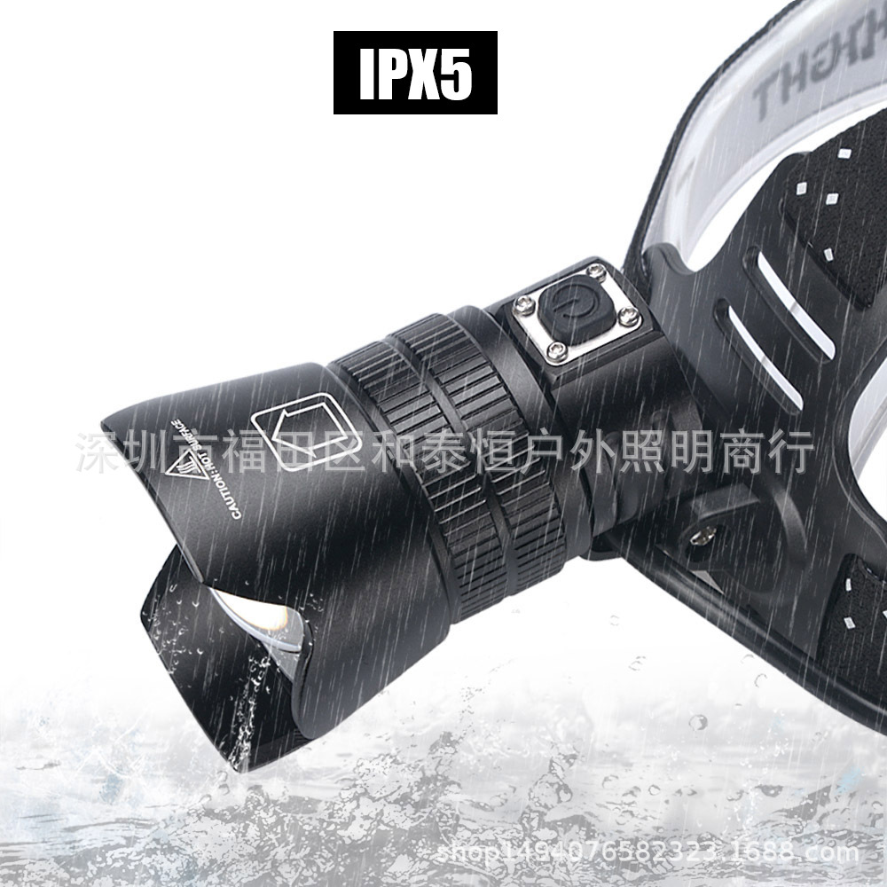 ไฟฉายคาดศีรษะแรงสูง แบบ 1 หลอดปรับขยายได้ LED P99 9 Core , JamieFire T138 แสงขาว ชุดแบตเตอรี่คุณภาพสูง พร้อมกล่องใส่และหูหิ้ว