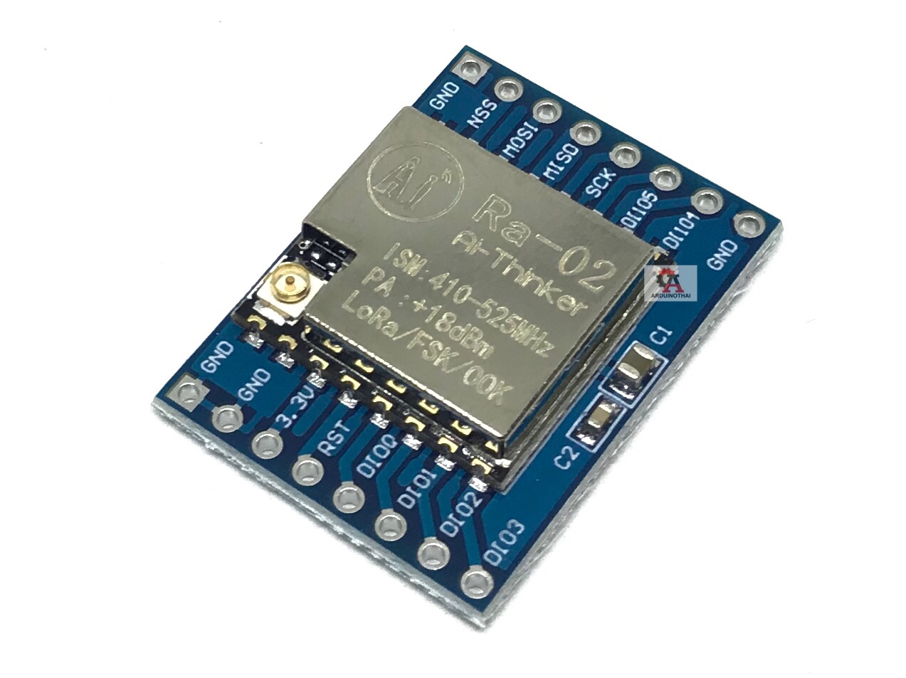 LoRa Ra-02 SX1278 Spread Spectrum Wireless Module 433MHz โมดูลส่งข้อมูลไร้สายระยะไกล