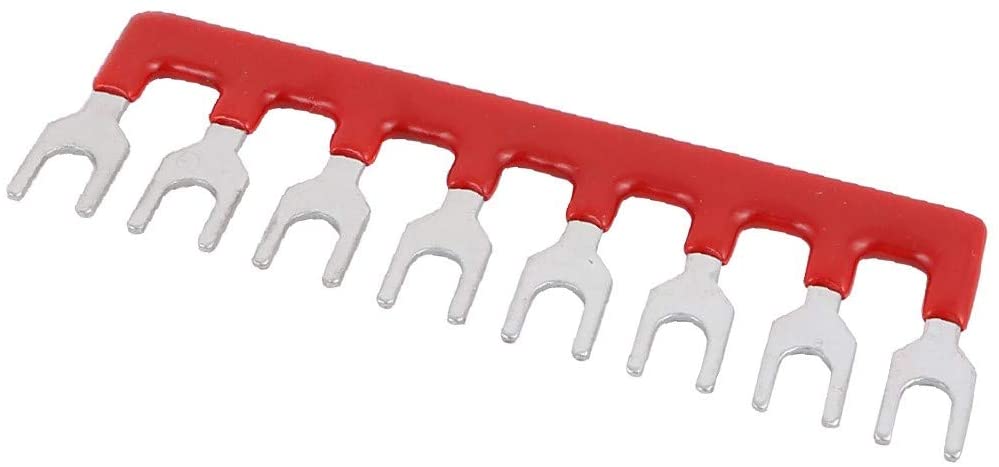 TB-1508 Terminal Block Jumper Connector Bar จั้มเปอร์ หางปลาเชื่อมเทอร์มินอล สำหรับเทอร์มินอลบล็อก 8 ช่อง