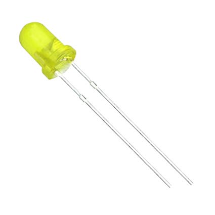 Yellow LED 5mm หลอด LED สีเหลือง 5mm 10 หลอด