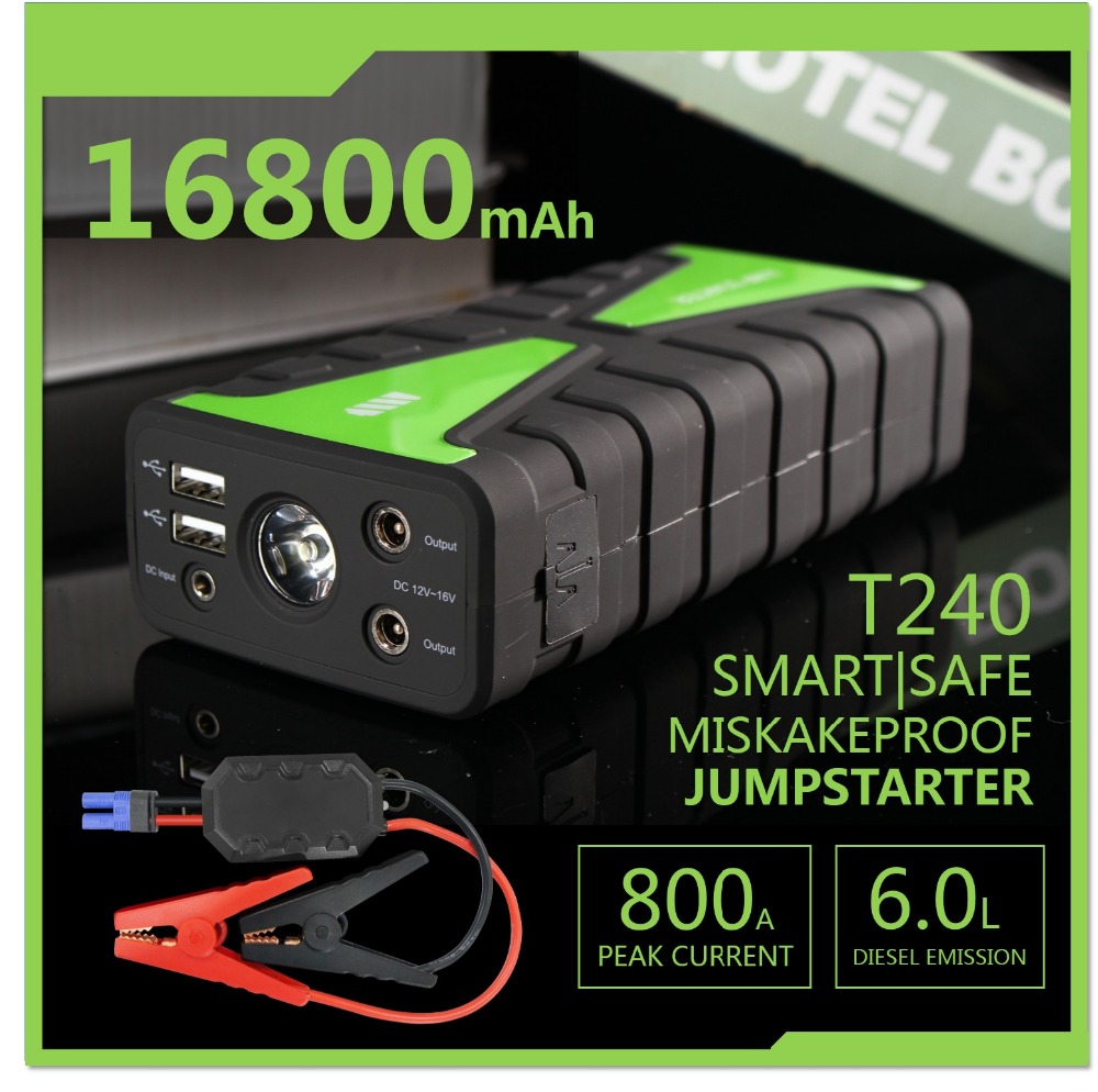 ที่ชาร์จแบตเตอรี่รถยนต์ฉุกเฉินขนาดใหญ่ Jump starter คุณภาพสูง S-Base T200 / จั๊มสตาร์ท รถยนต์