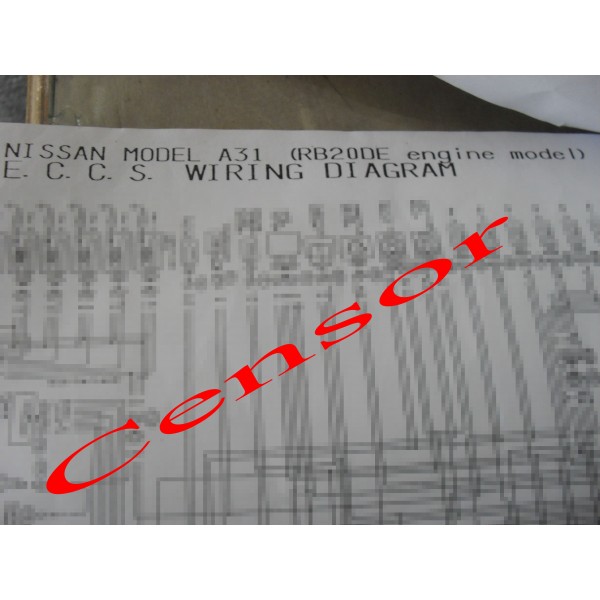 หนังสือ WIRING DIAGRAM RB20DE (NISSAN CEFIRO A31)