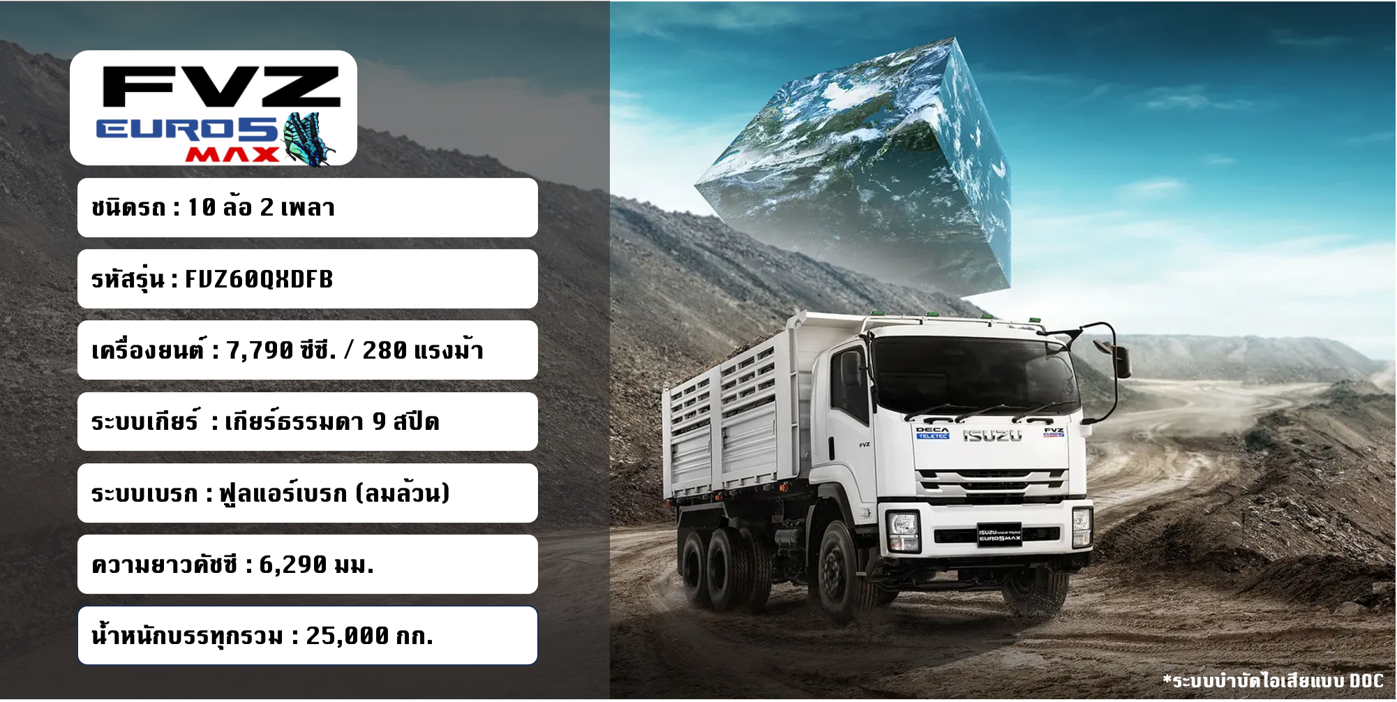 FVZ60QXDFB EURO5 Max (คัชซียาว 6.2 เมตร)