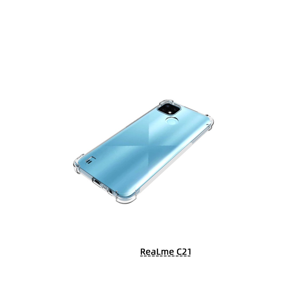 เคส Realme C21 แบบ TPU ใสเสริมขอบและมุมกันกระแทก