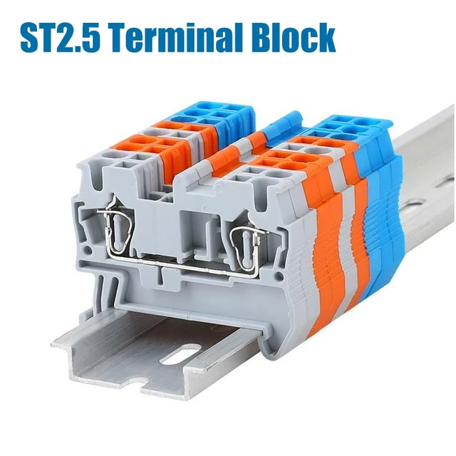 ST2.5 Spring DIN Rail Terminal Block ST เทอร์มินอล