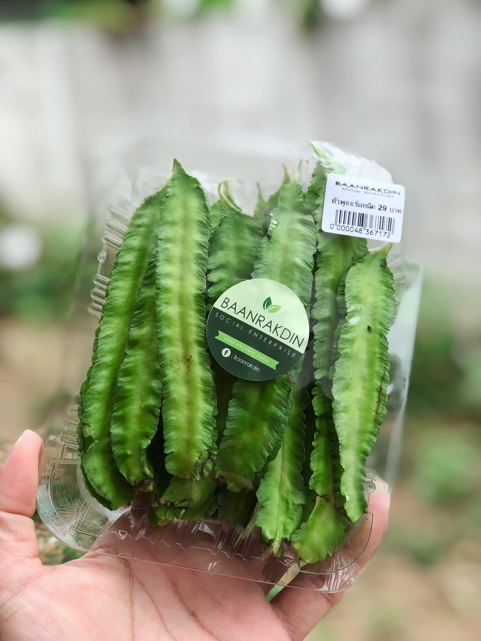 บ้านรักษ์ดิน ถั่วพูอินทรีย์ 150 กรัม