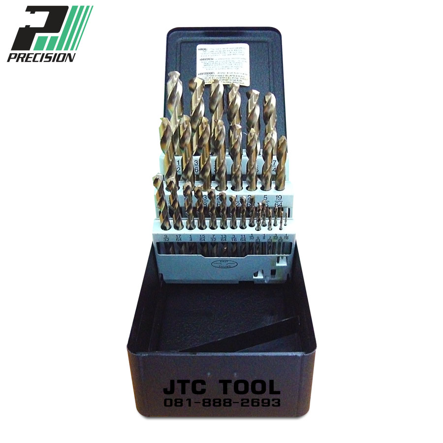 ชุดดอกสว่านแบบโคบอลไฮสปีด / Drill set HSS-Cobalt (90290) Precision