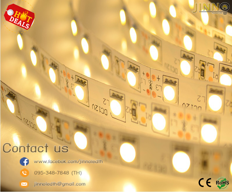 ไฟริบบิ้น 12v รุ่น 5050 IP20 : แบบไม่กันน้ำ