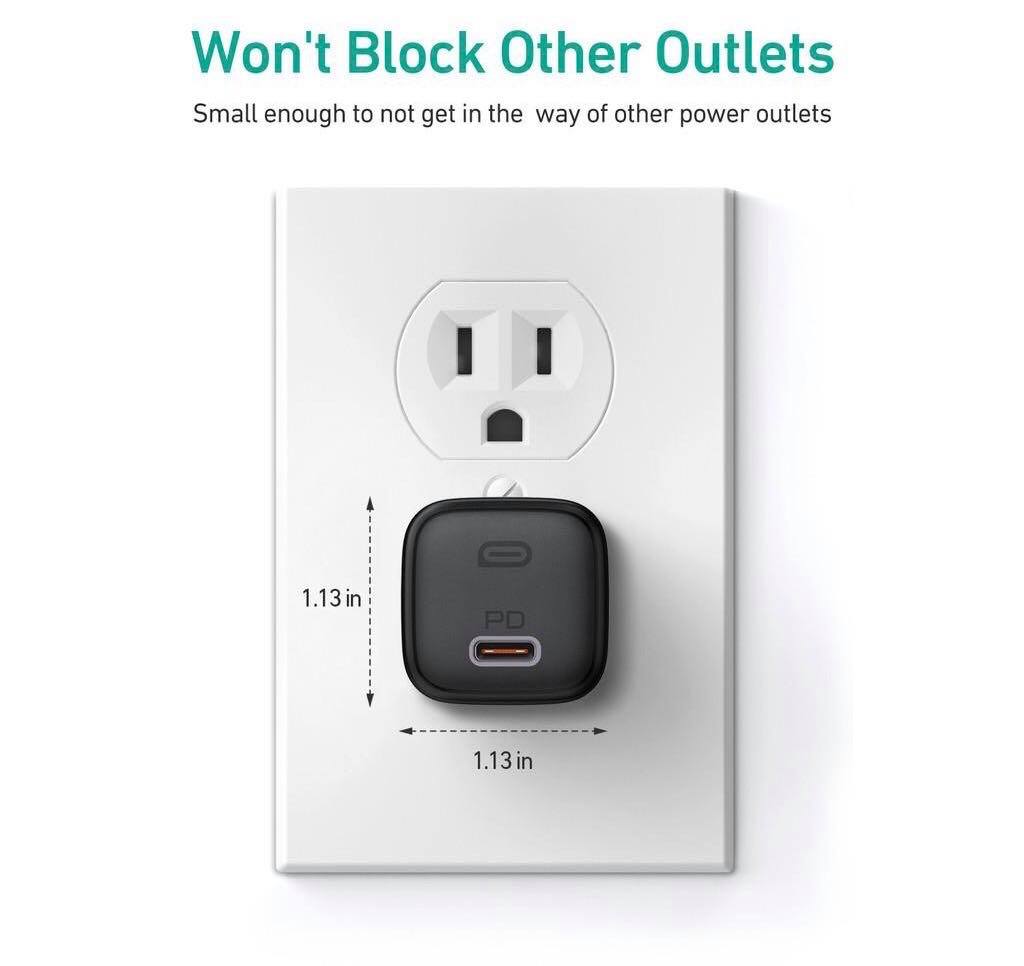 Adapter Aukey PA-B1 หัวชาร์จเร็ว WALL CHARGER USB-C จ่ายไฟสูงสุด 20W ชาร์จแบต iPhone 12