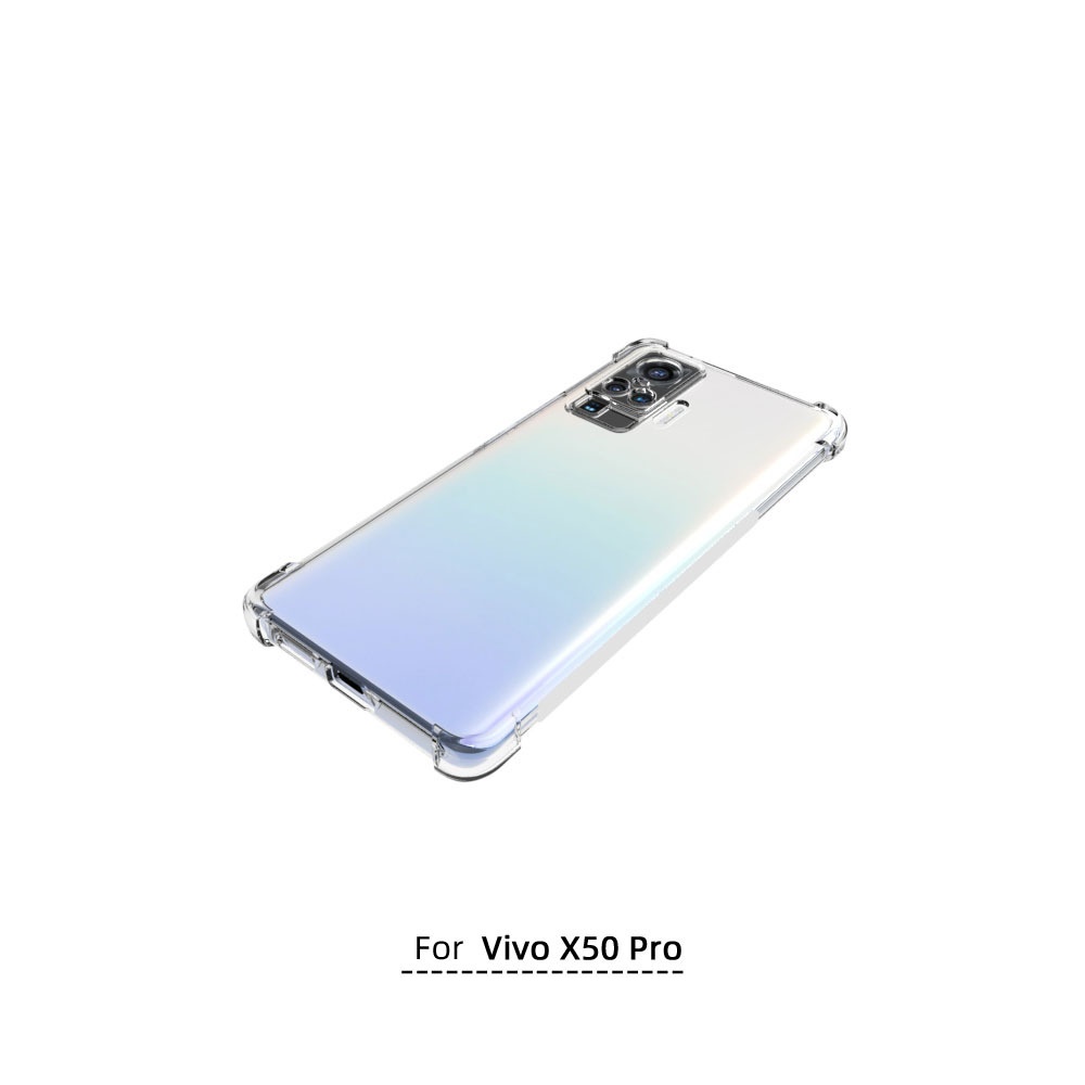 เคส Vivo X50 Pro ใสเสริมขอบและมุมกันกระแทก
