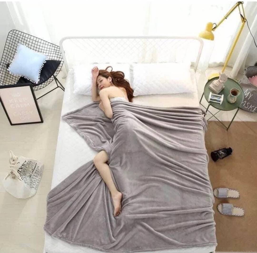 ผ้าห่มนาโน สีพื้น สีล้วน 6ฟุต หนานุ่ม สวย ลดราคา 290.- ส่งฟรี ขนส่งเอกชน