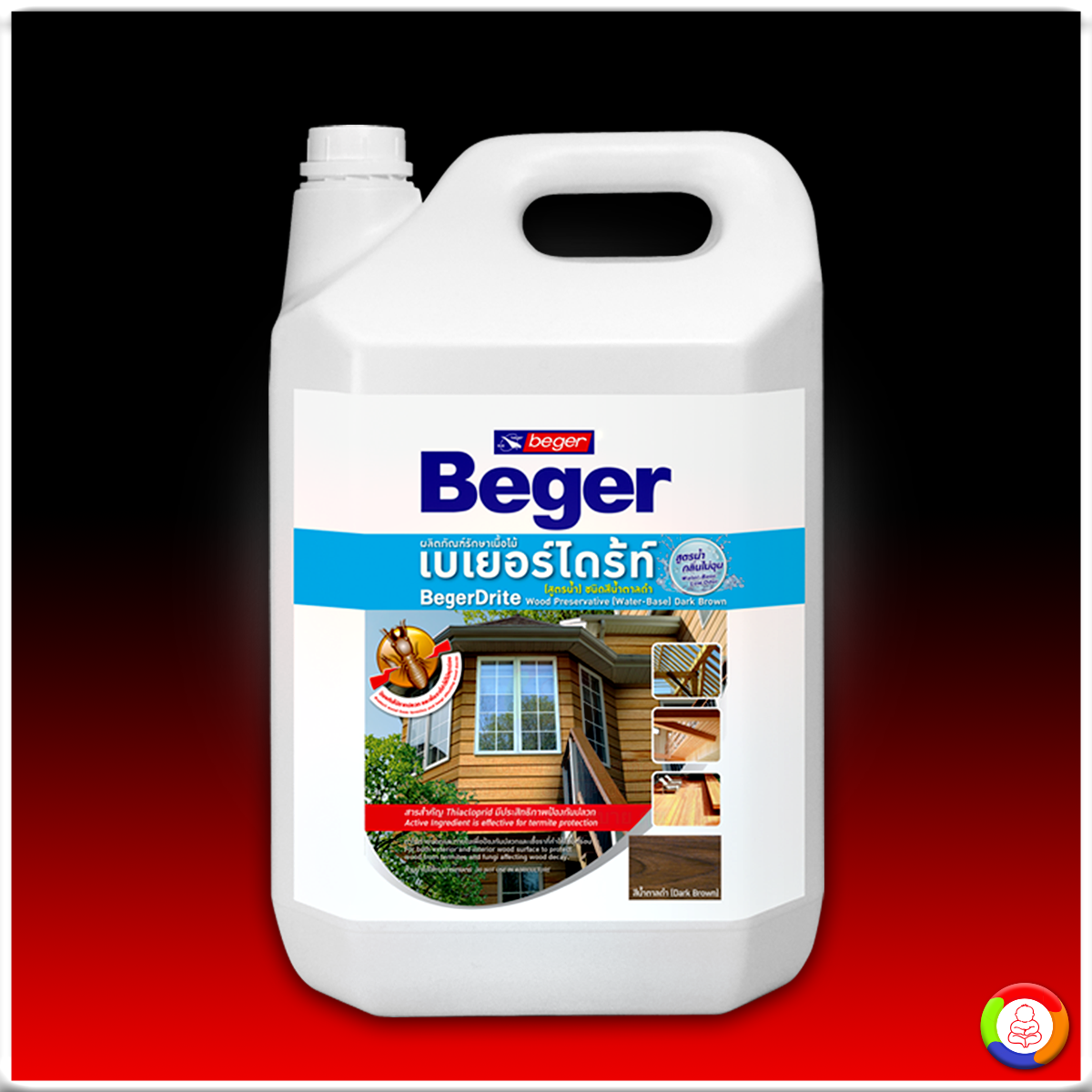 BegerDrite Wood Preservative (สูตรน้ำ) สีเบเยอร์ไดร้ท์ ผลิตภัณฑ์ป้องกันปลวกและเชื้อรา