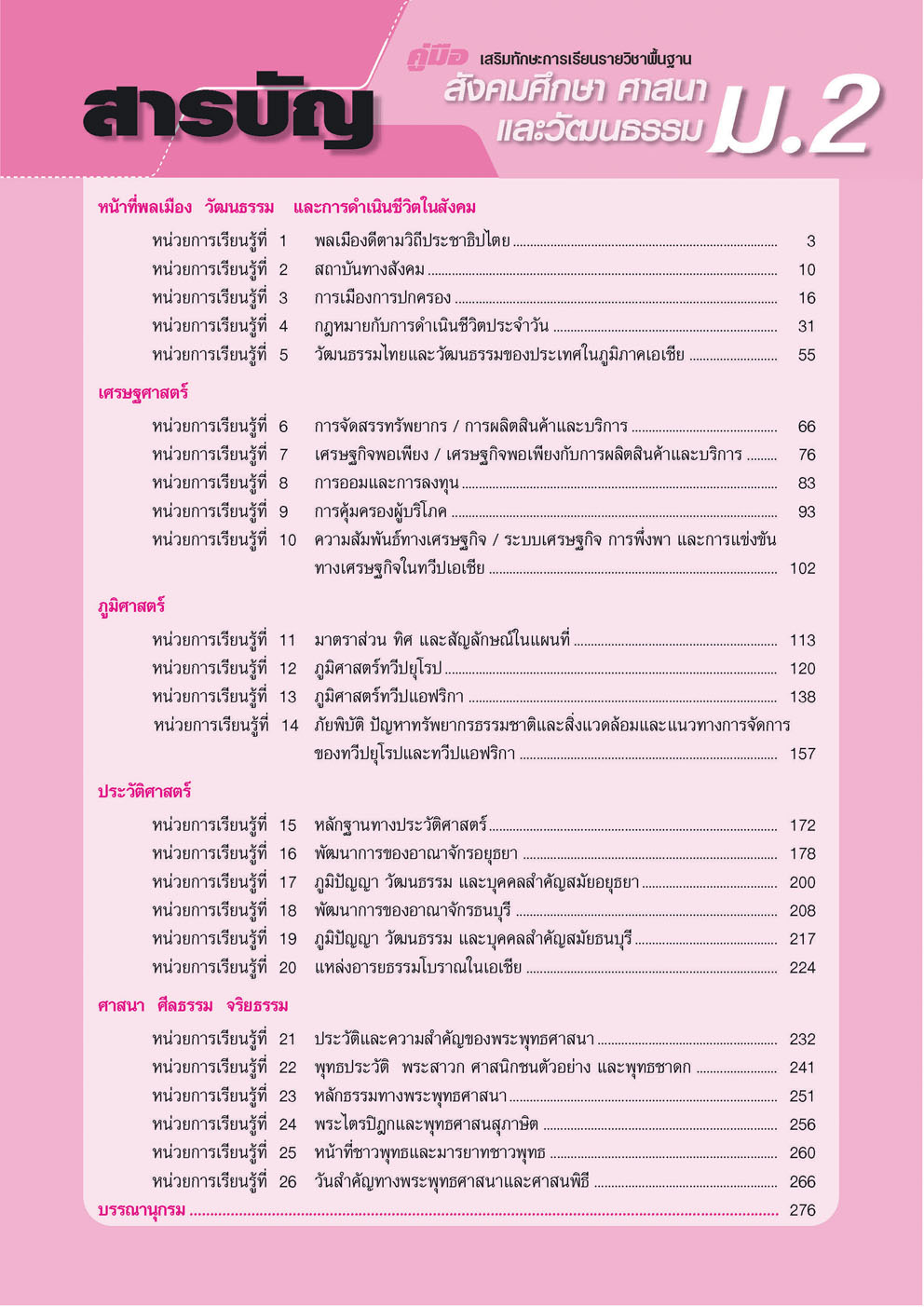 ชุด คู่มือสังคมศึกษา ม. 1-2-3 โดย พ.ศ.พัฒนา