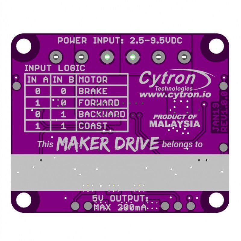 Maker Drive: Simplifying H-Bridge Motor Driver for Beginner โมดูลขับมอเตอร์อย่างง่าย