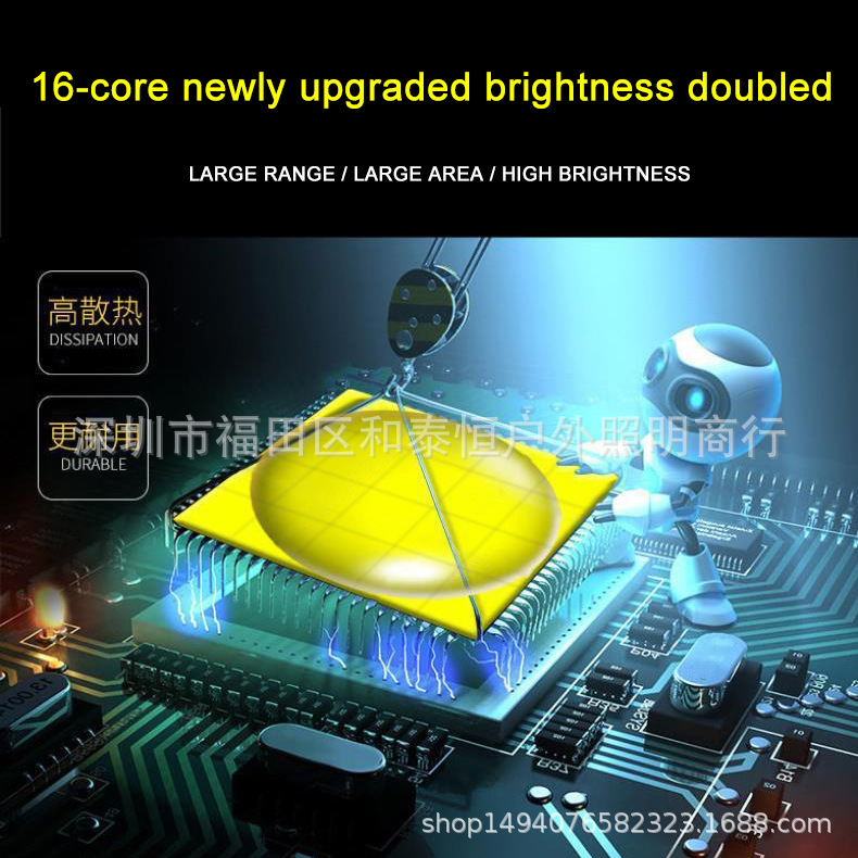 ไฟฉายคาดศีรษะแรงสูง แบบ 1 หลอดปรับขยายได้ LED P99 9 Core , JamieFire T138 แสงขาว ชุดแบตเตอรี่คุณภาพสูง พร้อมกล่องใส่และหูหิ้ว