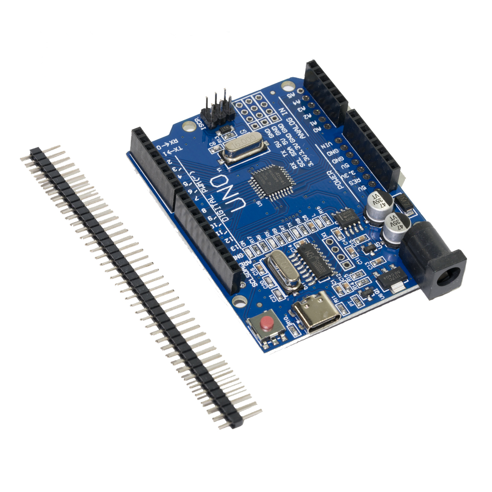 Arduino Uno R3 SMD หัวต่อแบบ USB Type-C เพิ่มพอร์ทขยาย
