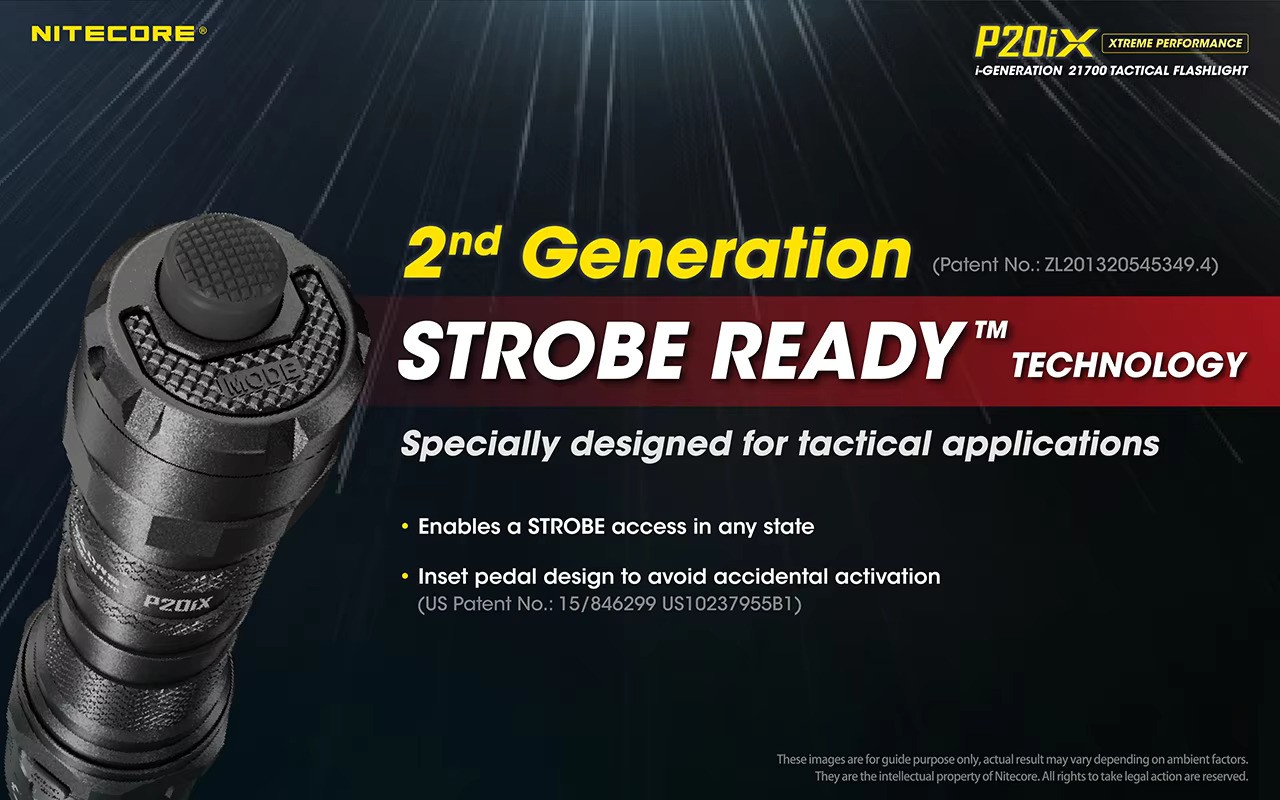 ไฟฉายพกพาแรงสูงขนาดเล็ก กระชับมือ Nitecore P20ix หลอด Cree XP-L2 V6 4 หลอด 4000 Lm