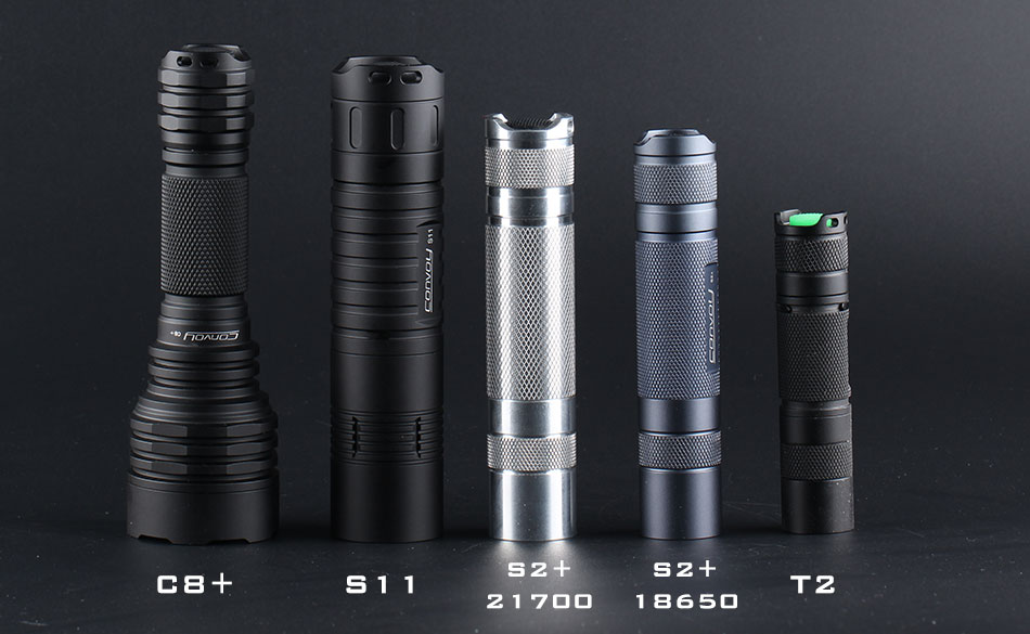 ไฟฉายพกพาคุณภาพสูง ขนาดแบตเตอรี่ 26650 Convoy รุ่น S11 Cree XHP 50.2 LED