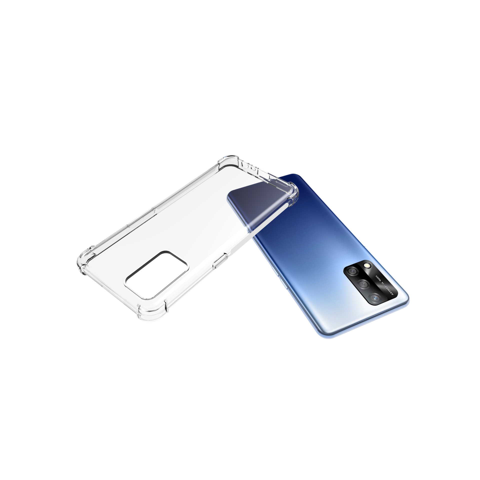 เคส OPPO A74 4G แบบ TPU ใสเสริมขอบและมุมกันกระแทก