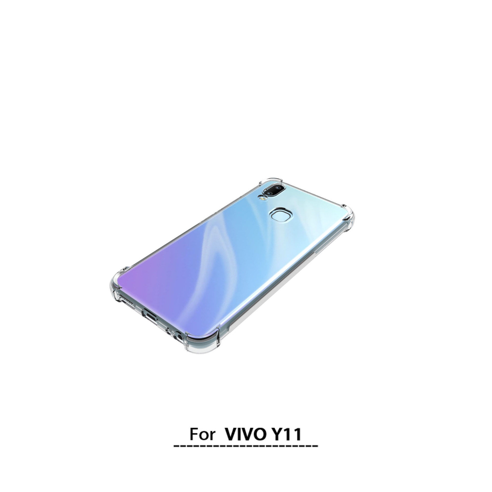 เคส Vivo Y11 ใสเสริมขอบและมุมกันกระแทก