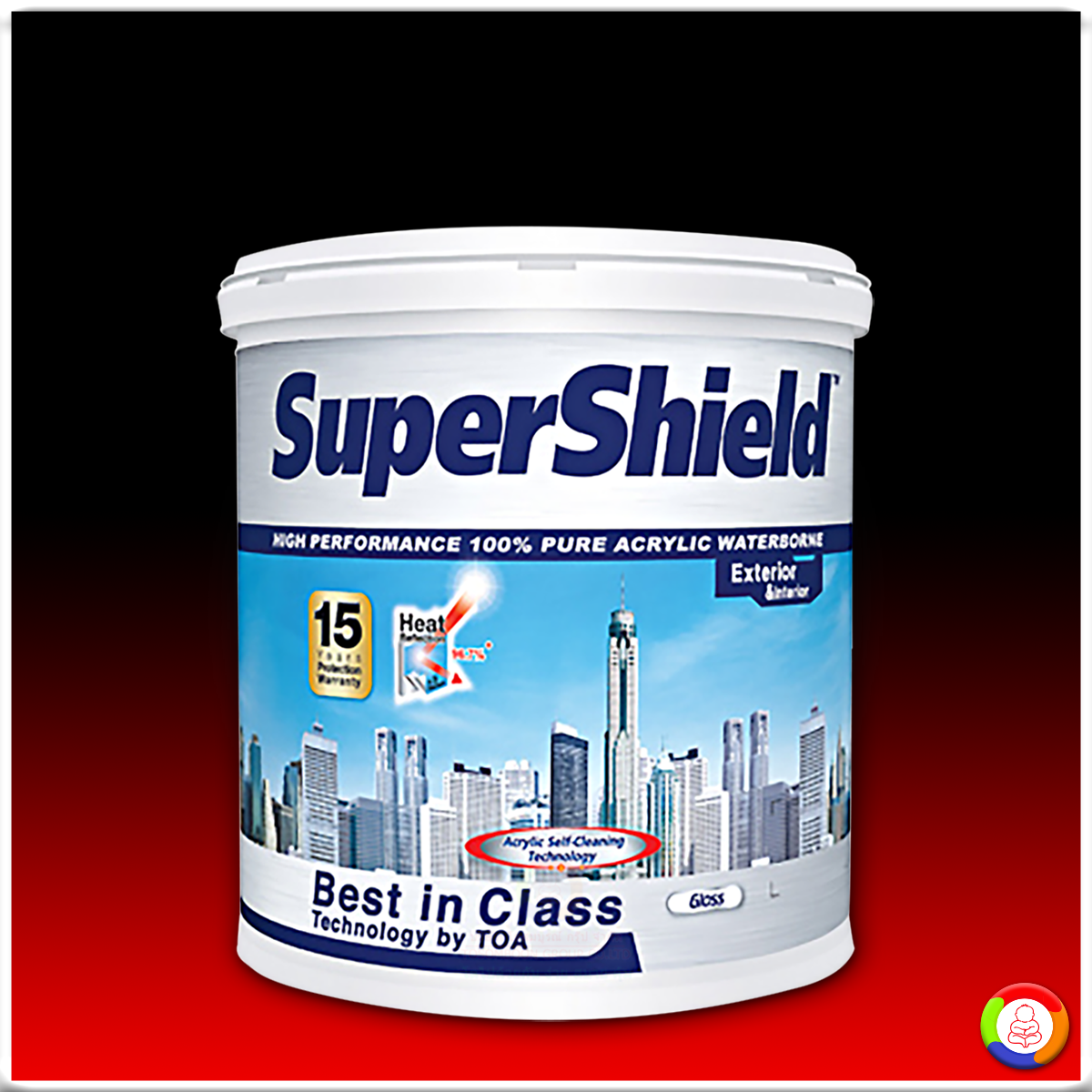 SuperShield Titanium Gloss ซุปเปอร์ชิลด์ สีน้ำอะคริลิก ชนิดเงา