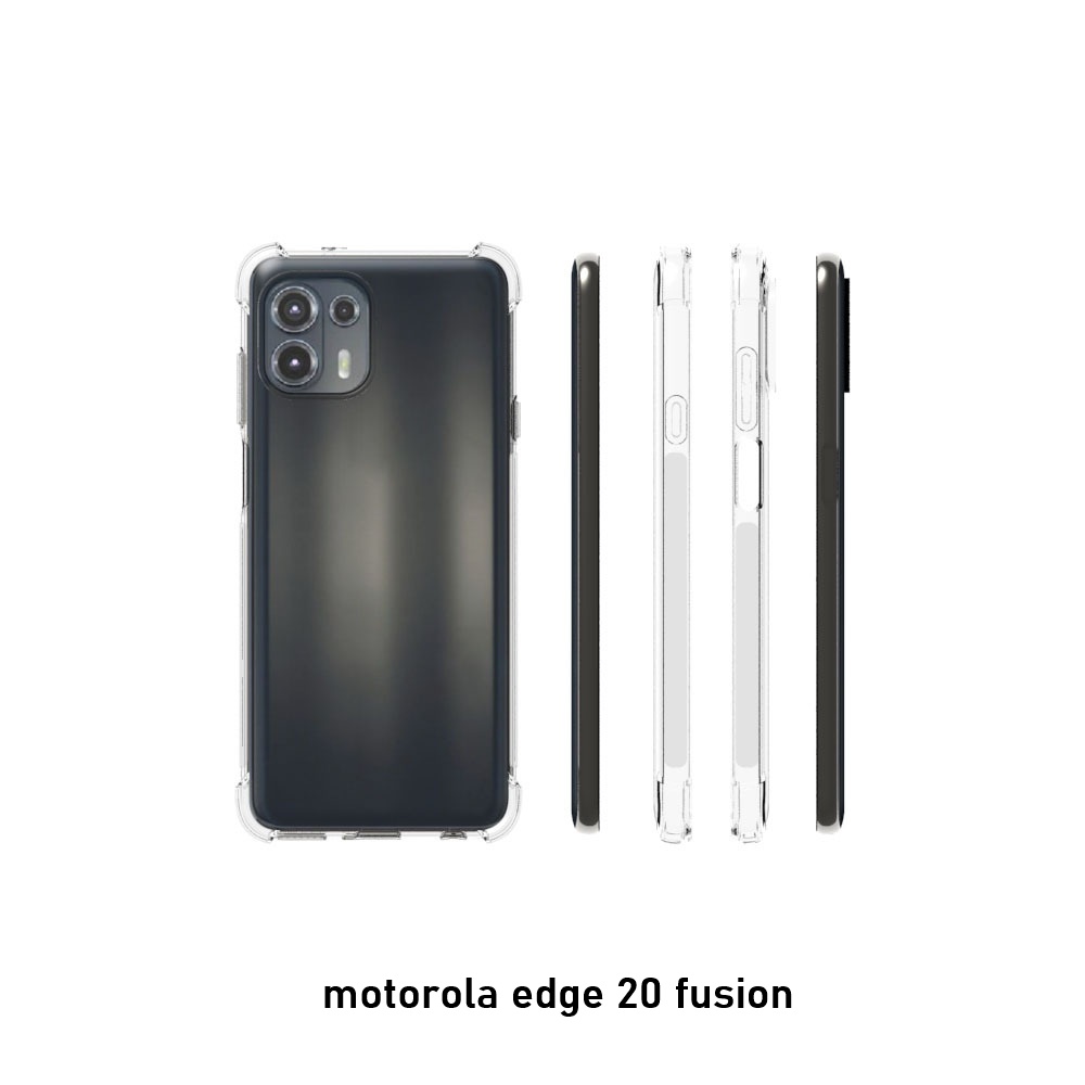 เคส Motorola edge 20 fusion แบบ TPU ใสเสริมขอบและมุมกันกระแทก