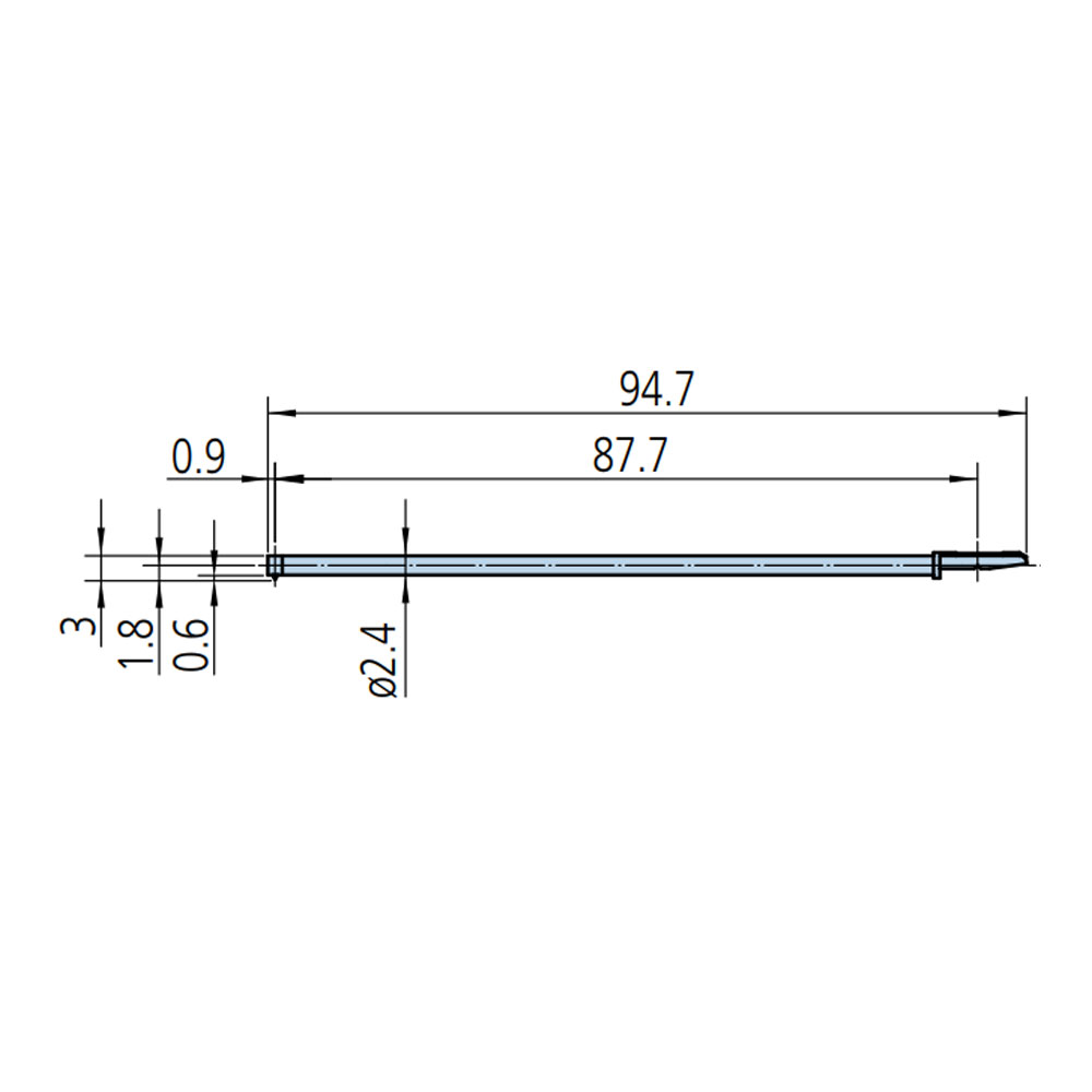 MITUTOYO สไตลัสแบบยาวสองเท่าสำหรับรูลึก สำหรับเครื่องวัดความเรียบ SJ-410 - Stylus for Double-length for deep hole for Surftest SJ-410 Series