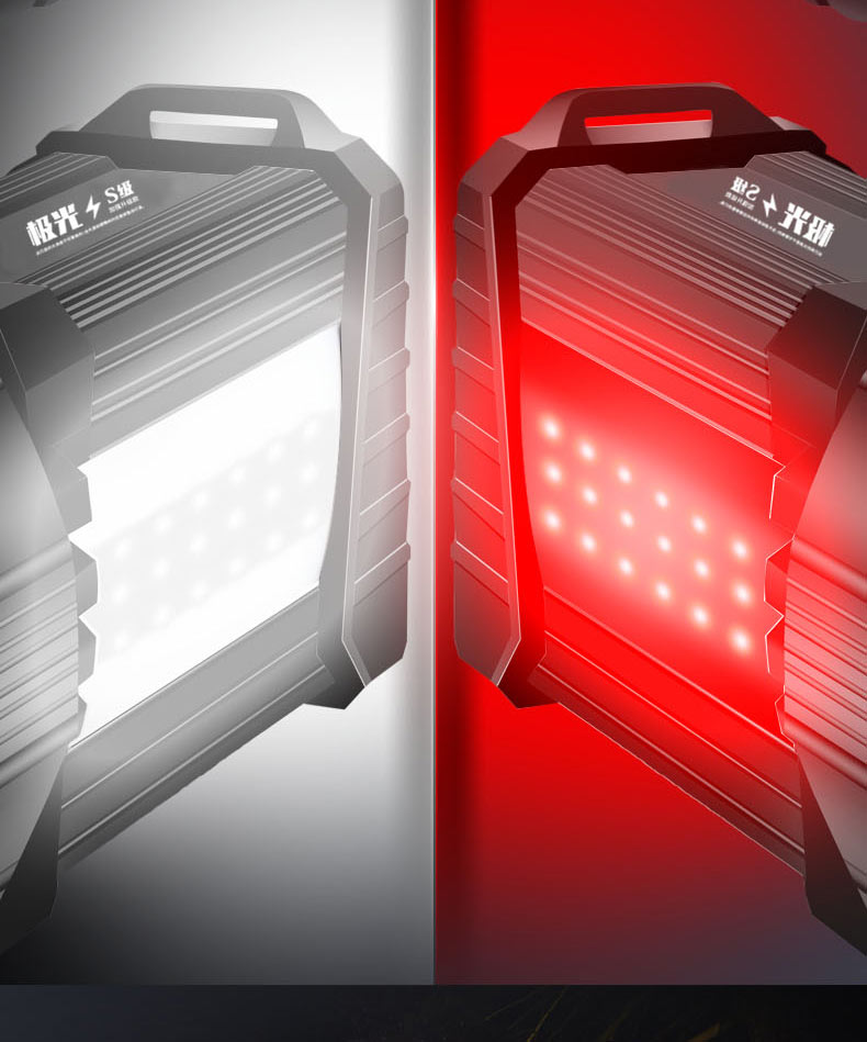 ไฟฉายสะพายแรงสูง แบบส่องไกล พร้อมโคมสีขาว และแดง Warsun D498 Black Upgrade Edition รุ่น 9000