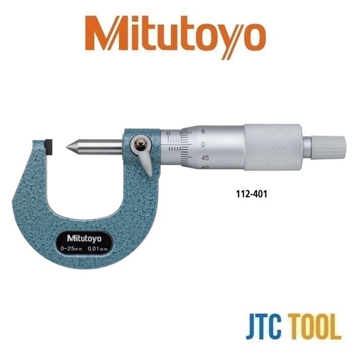 ไมโครมิเตอร์วัดความสูงรอยย้ำสายไฟ - Crimp Height Micrometer No.112-401 [Brand: Mitutoyo]