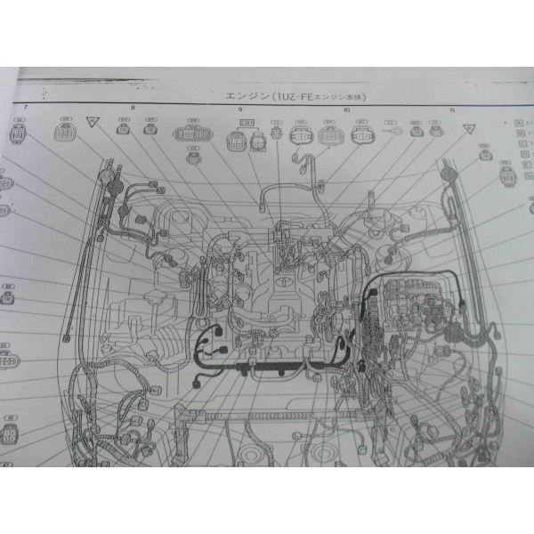 หนังสือ วงจรไฟฟ้า Wiring Diagram Toyota Celsior 95~ 1UZ-FE ปั๊มน้ำไฮดรอลิค