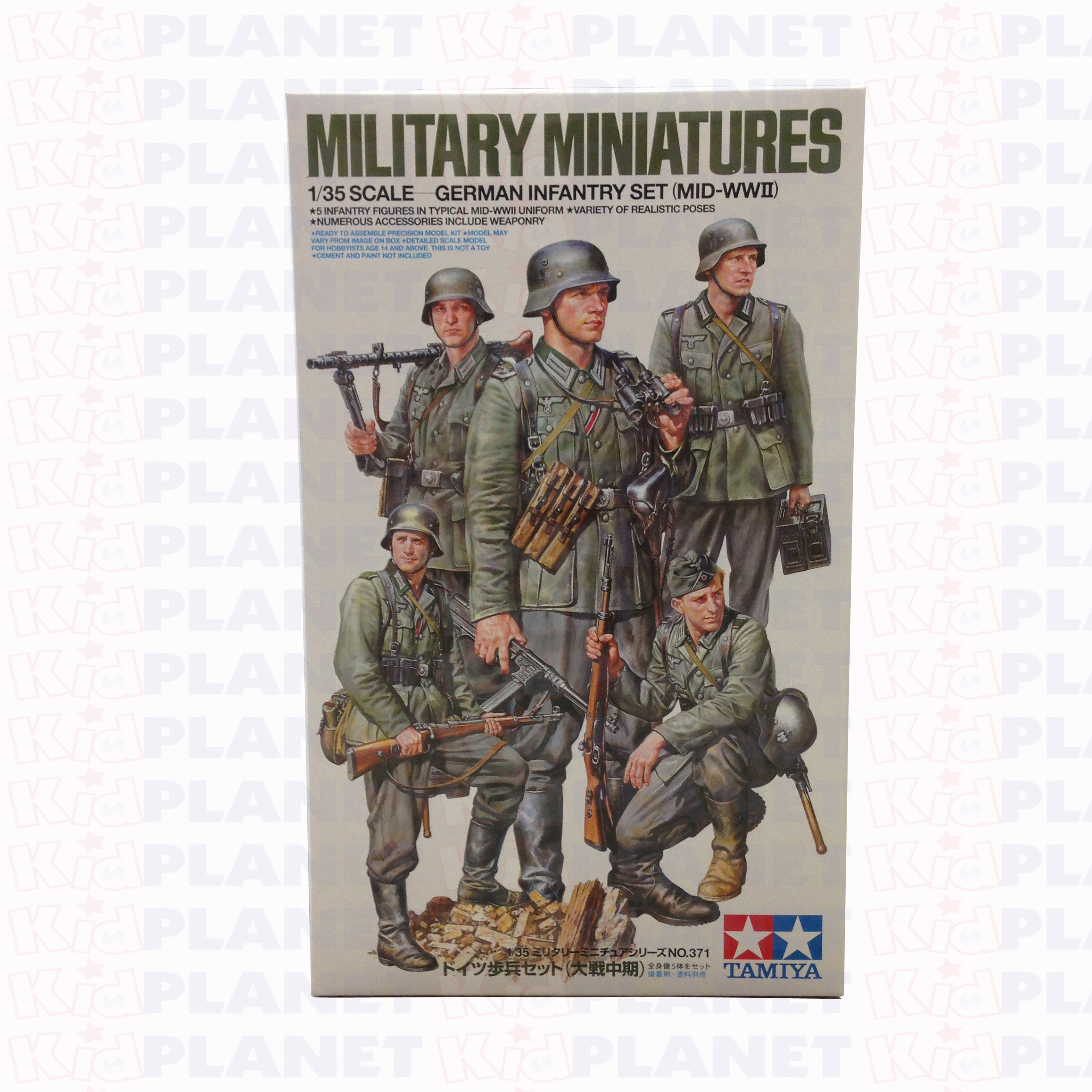35371 TAMIYA MODEL 1/35 German Infantry Set (Mid-WWII)