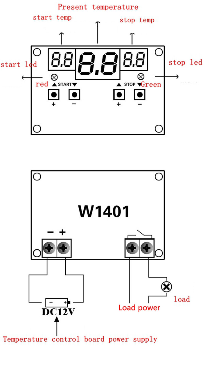 XH-W1401 Intelligent Digital Thermostat Module โมดูล Thermostat